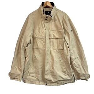 Victorinox Men's Khaki Utility Jacket Modular Liner Hood Cargo Pockets XXL / 2XL